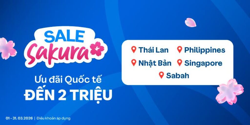 Ưu đãi Quốc tế đến 2 Triệu - Sale Sakura Traveloka
