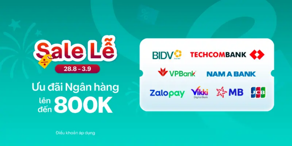 ưu đãi đối tác thanh toán sale lễ traveloka